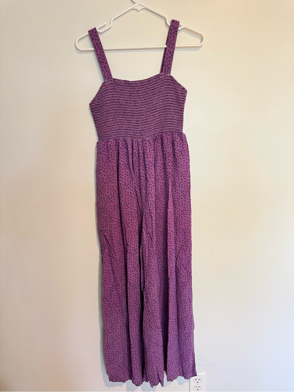 Purple Floral Jumpsuit